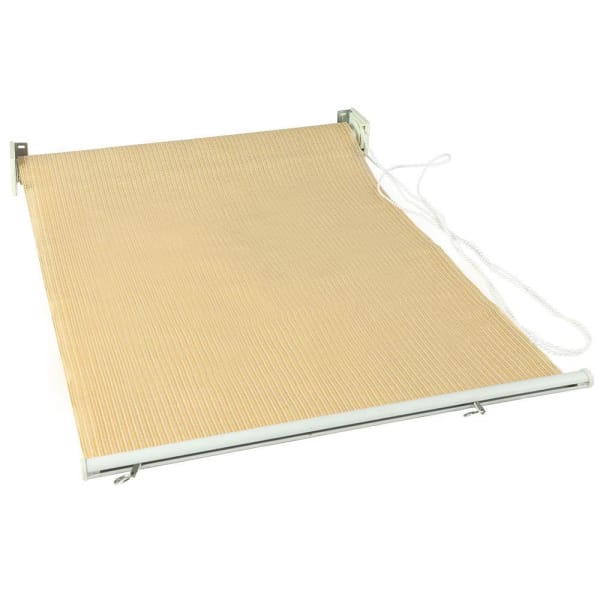8*6ft 185gsm Virgin Hdpe With Uv Sand Window Screen Roller Blinds For Apartment Balcony Shade