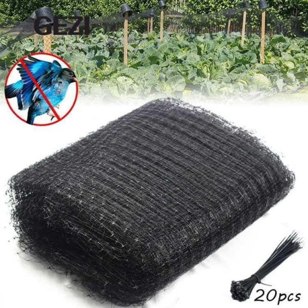 Polyethylene Hdpe Plastic Nylon Pe Monofilament White Black Anti Bird Resistant Anti-bird Protection Net Proofing Netting 30gsm