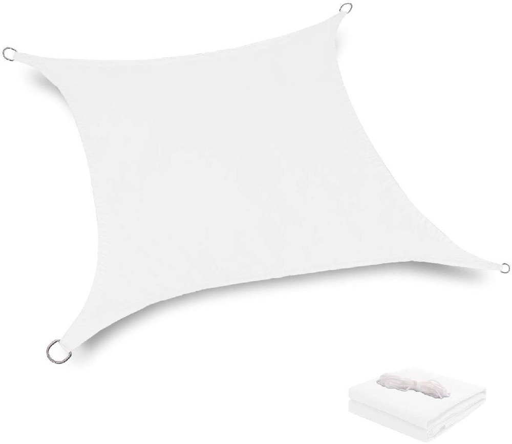 White Waterproof Shade Cloth Customize Waterproof Triangle Rectangle Square Sun Shade Sail