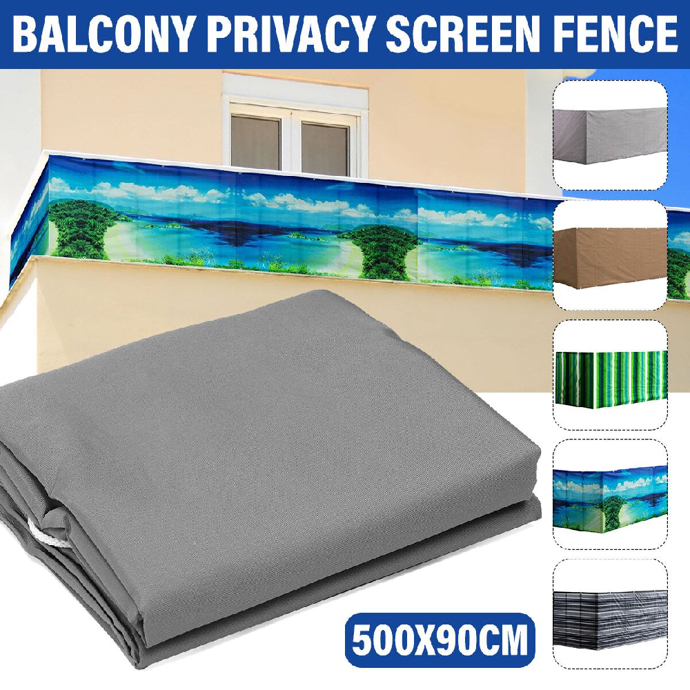 1x5m High Quality Polyester Balcony Privacy Screen Waterproof Fence Net Home Yard Rainproof