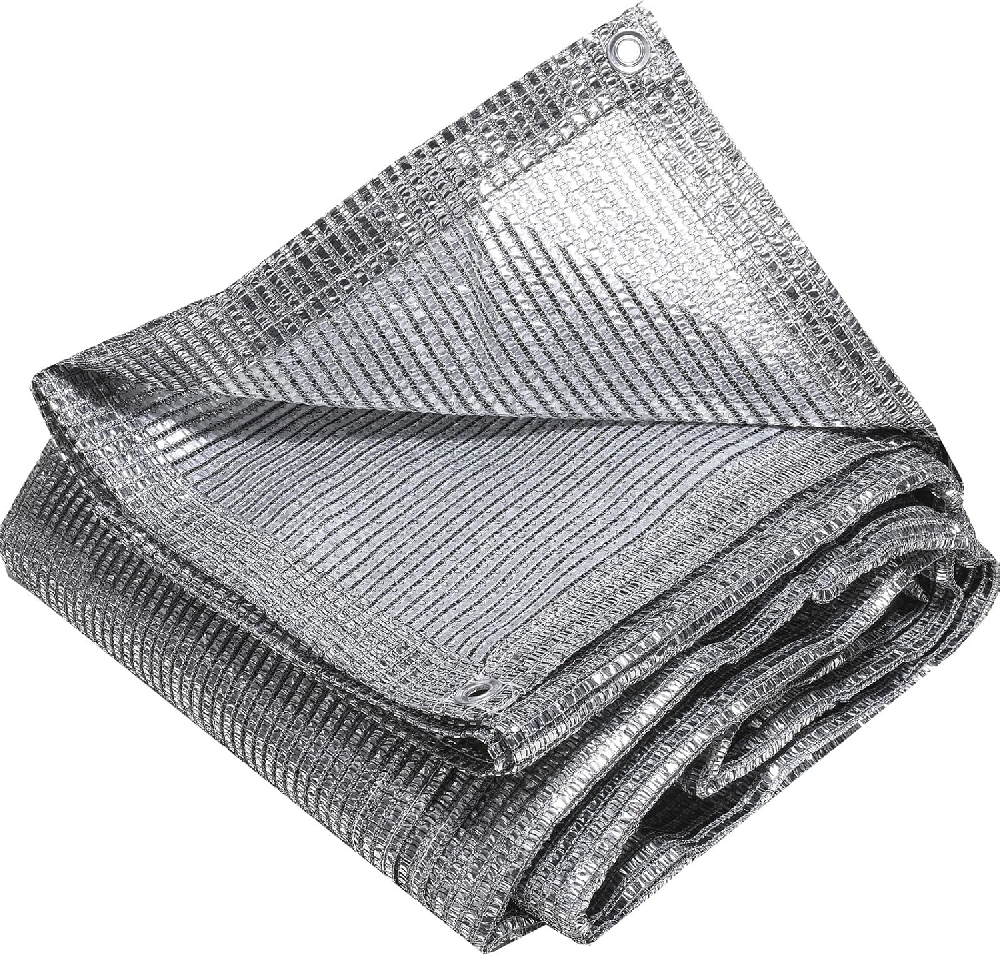 55%~99% Outdoor Aluminum Foil Sunshade Sunscreen Net Agriculture Greenhouse Sun Shade Mesh