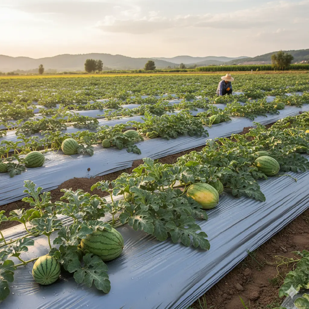 Agricultural Soft Plastic Mulch Films Black Ground Cover Polyethylene Sheet For Fruit Crop Grow Cover And Farm Use
